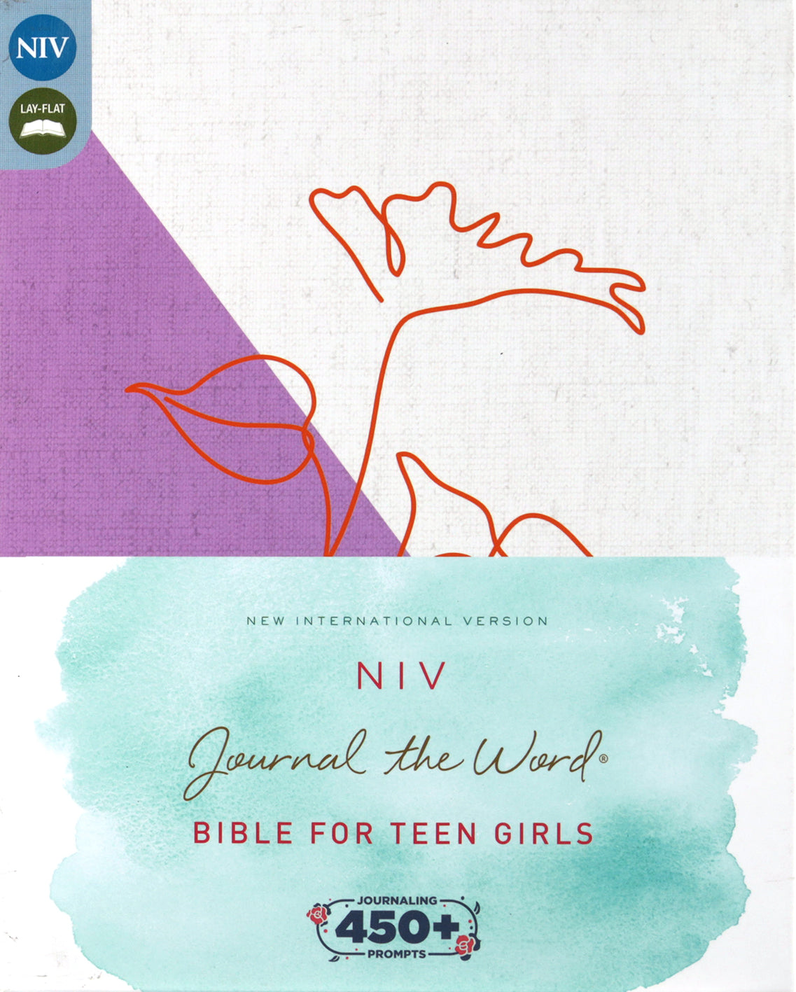 NIV Journal the Word Bible for Teen Girls, Lavender/White (Red Letter Edition)