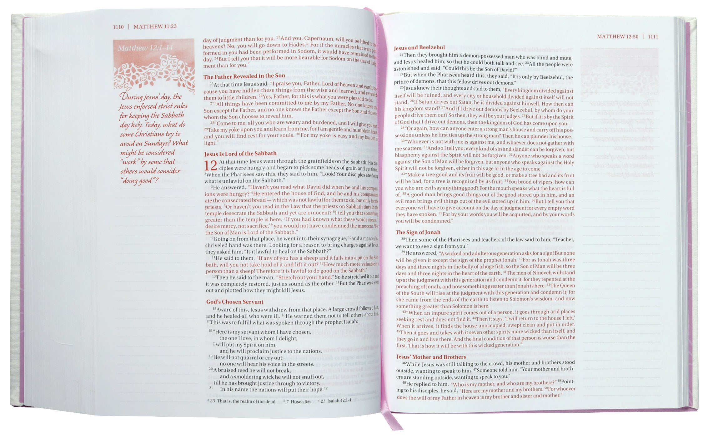 NIV Journal the Word Bible for Teen Girls, Lavender/White (Red Letter Edition)