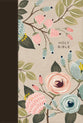 NIV Thinline Bible, Large Print, Floral, Zippered (Red Letter Edition)