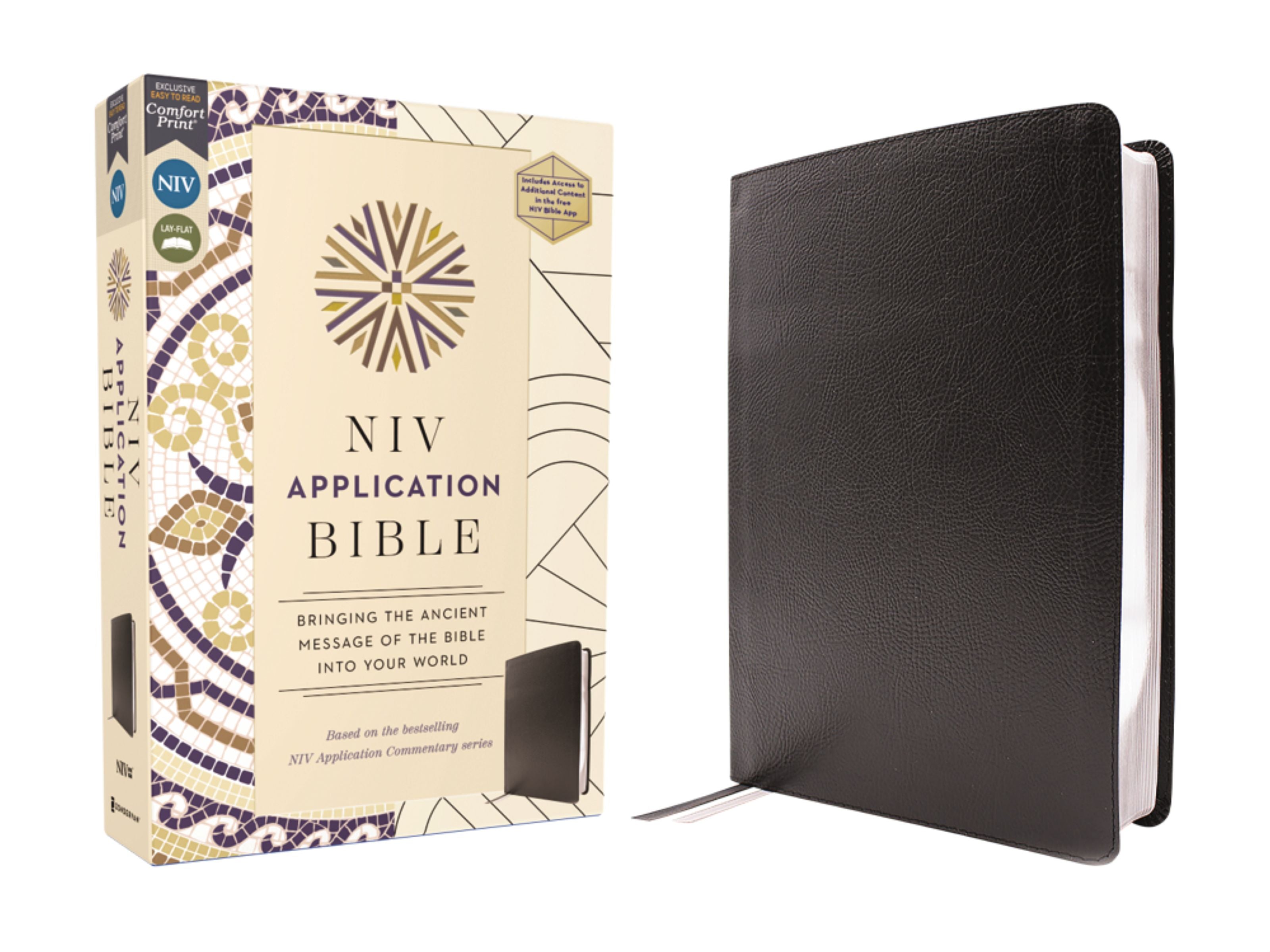 NIV Application Bible, Black (Red Letter Edition)