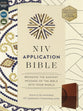 NIV Application Bible, Brown (Red Letter Edition)
