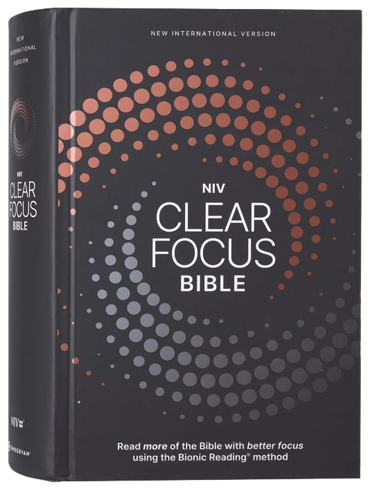 NIV Clear Focus Bible, Charcoal/Copper