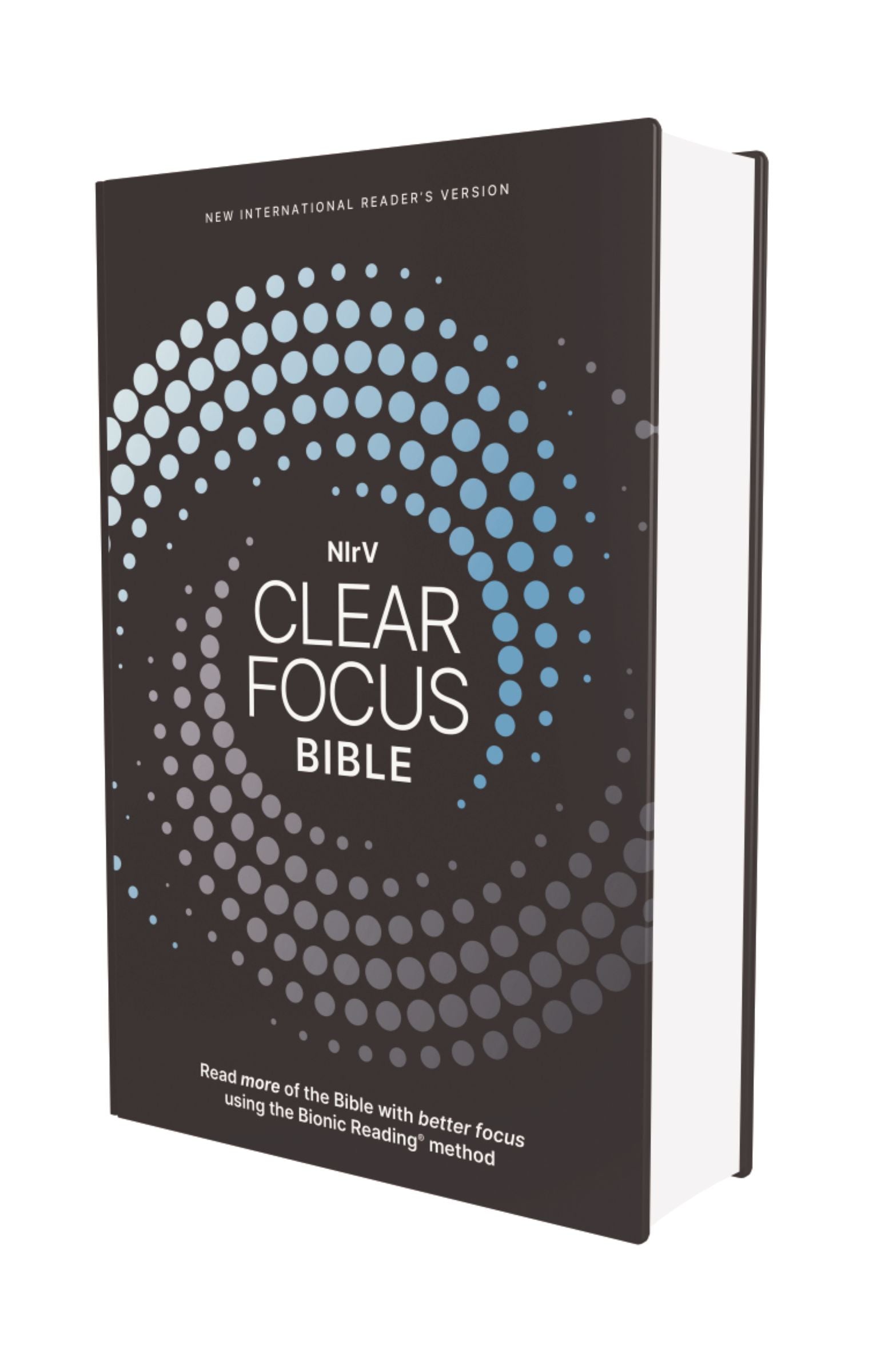 NIRV Clear Focus Bible, Charcoal/Blue