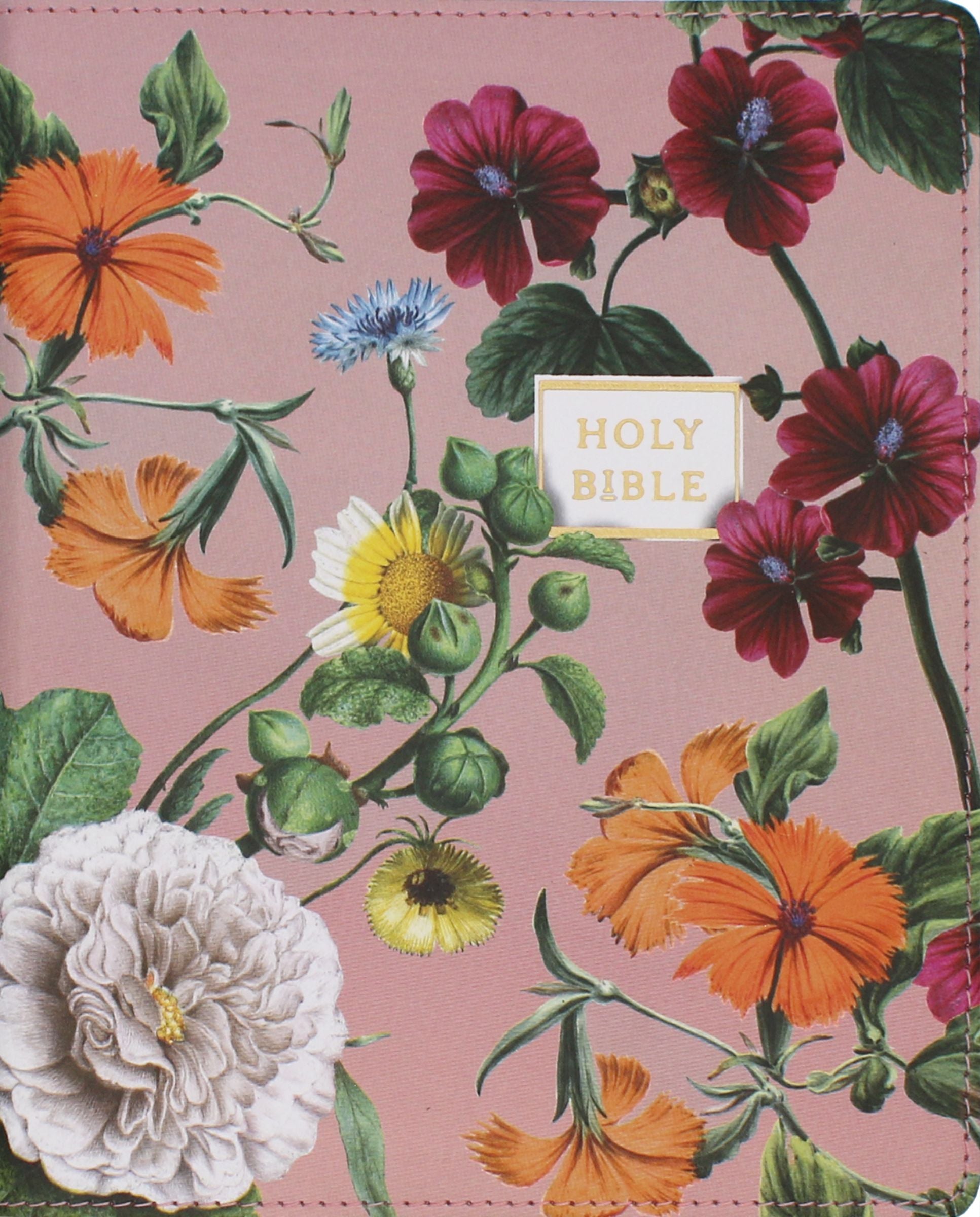 NIV, Artisan Collection Bible, Large Print, Blush Floral (Red Letter Edition)