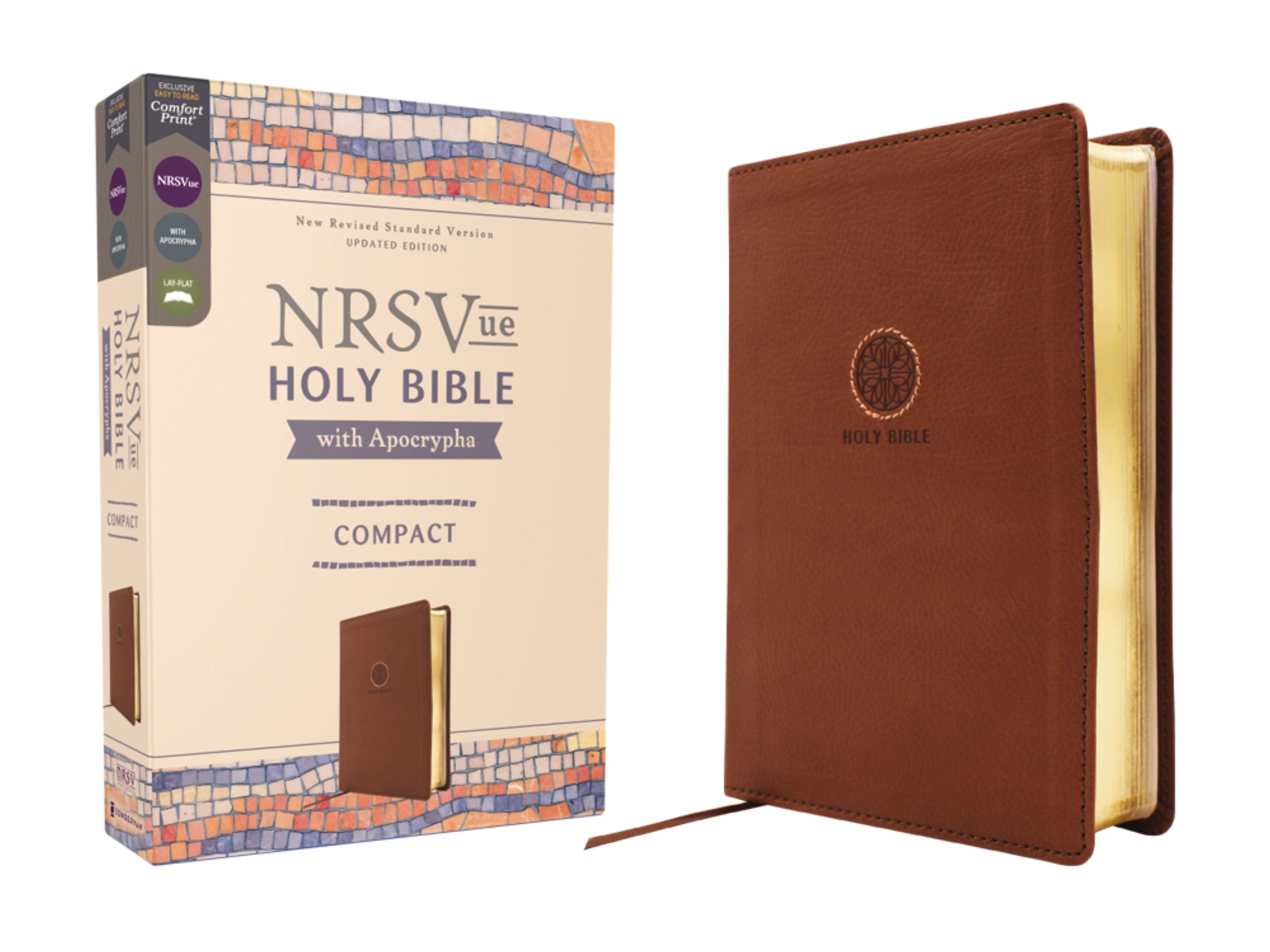 NRSVue, Holy Bible with Apocrypha, Compact, Brown