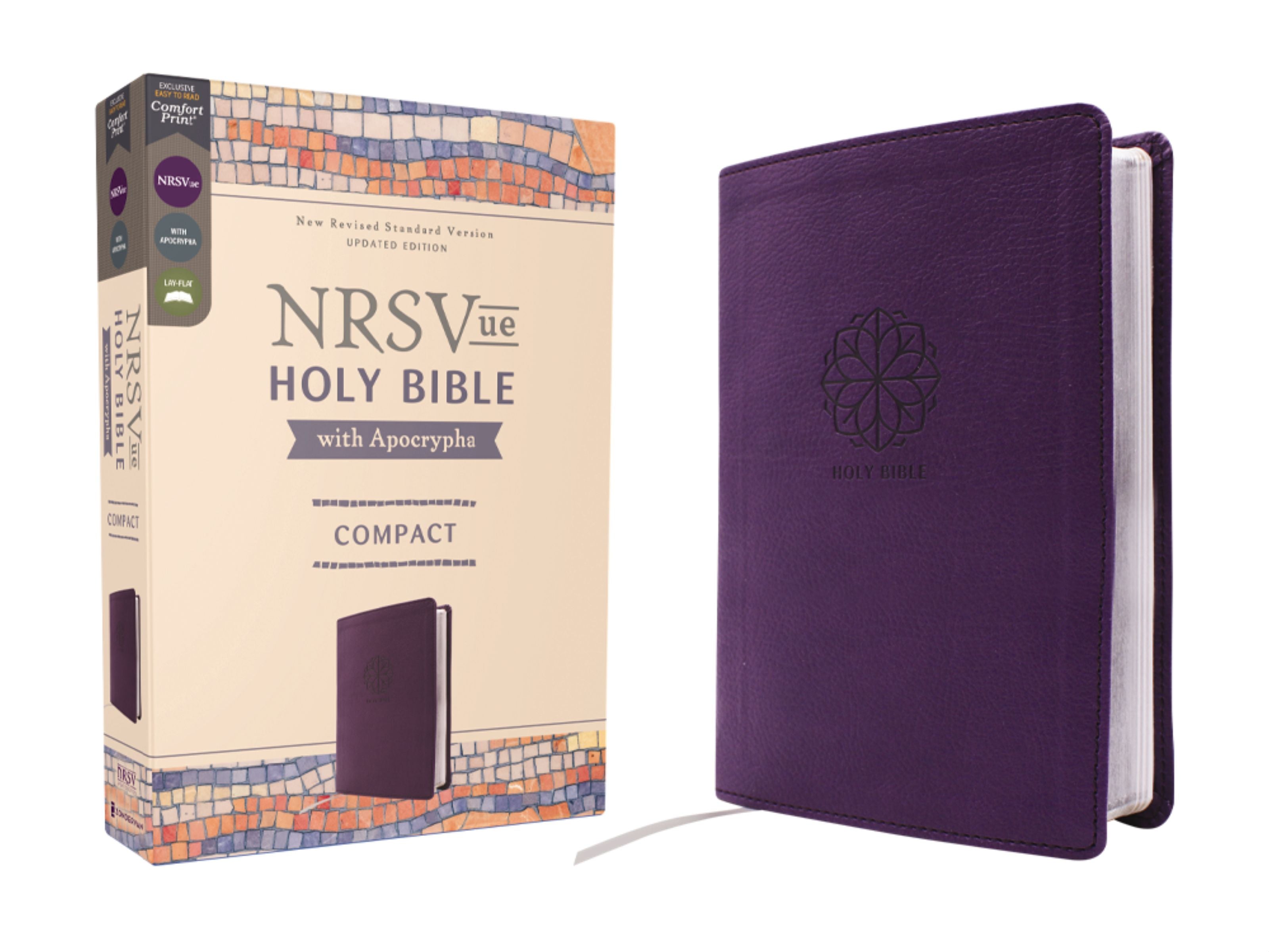 NRSVue, Holy Bible with Apocrypha, Compact, Purple