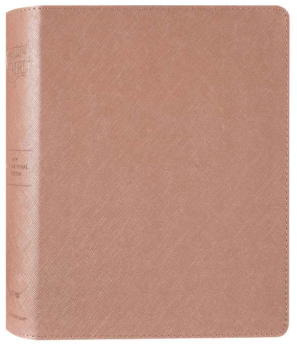 NIV Beautiful Word Bible, With Peel/Stick Bible Tabs, Pink (Red Letter Edition)