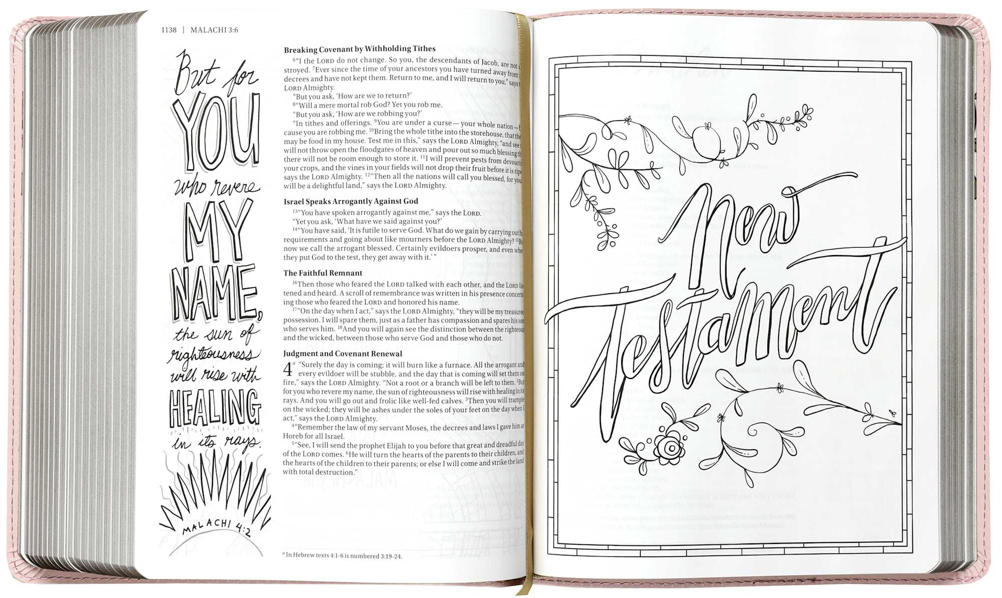NIV Beautiful Word Coloring Bible, Pink (Black Letter Edition)