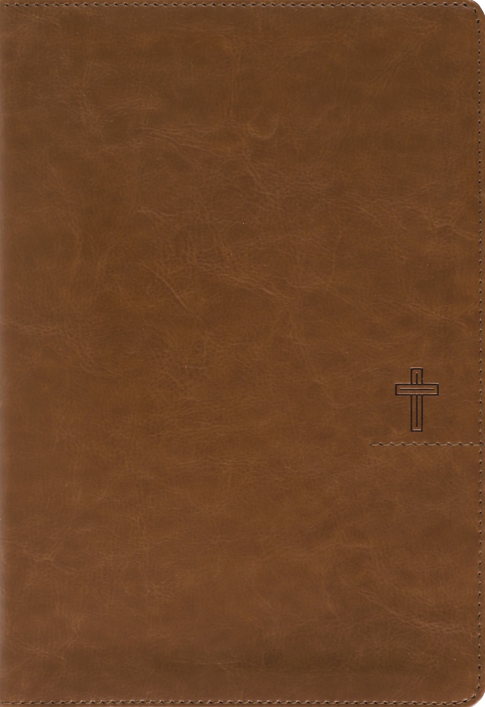 NASB Giant Print Thinline Bible, Brown 1995 Text (Red Letter Edition)