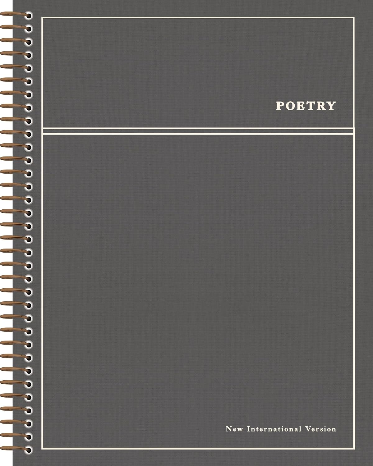 NIV Journal the Word Bible: Poetry, Gray (Spiral Bound Cloth Hardcover)