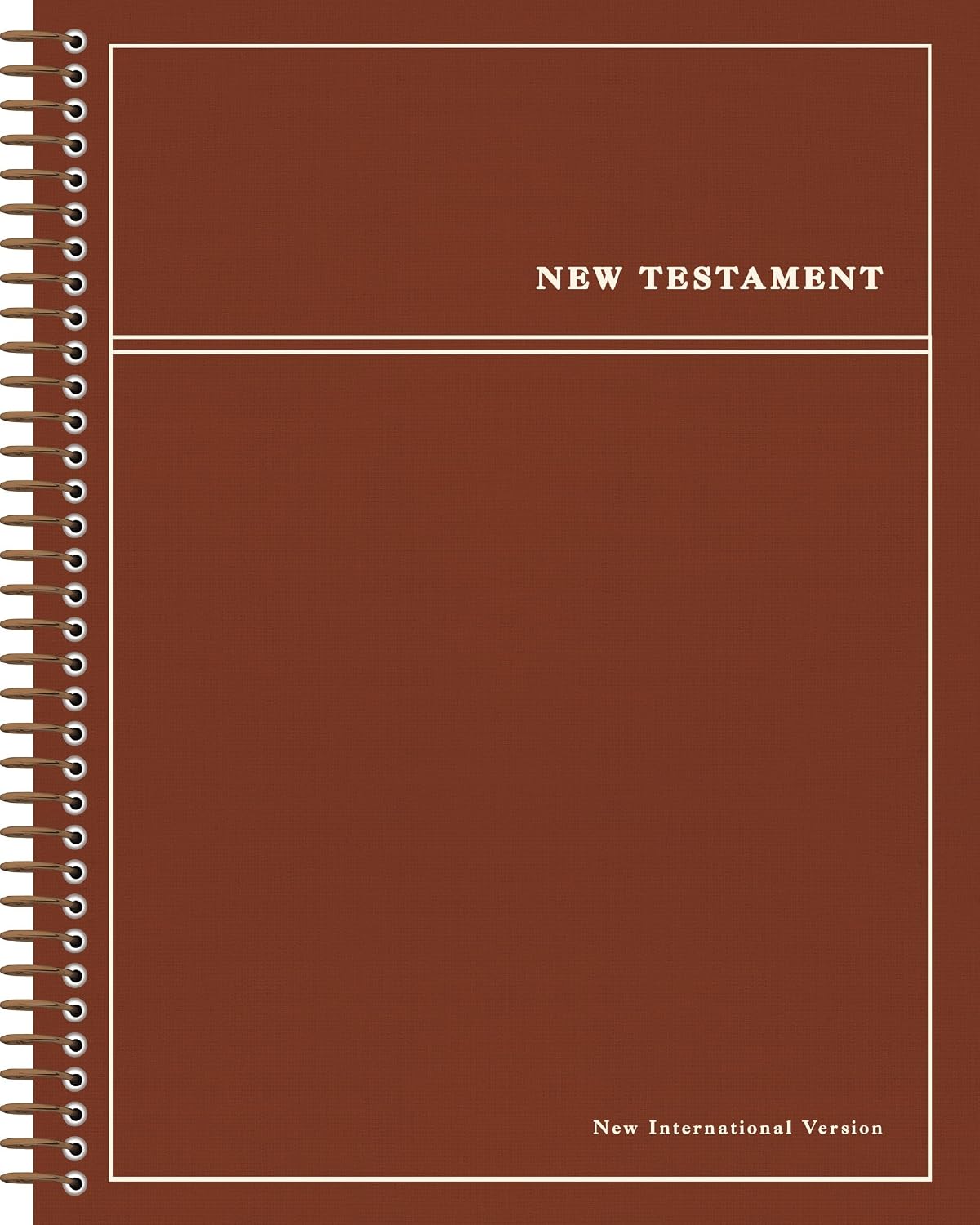 NIV Journal the Word Bible: New Testament, Red (Spiral Bound Cloth Hardcover, Red Letter Edition)