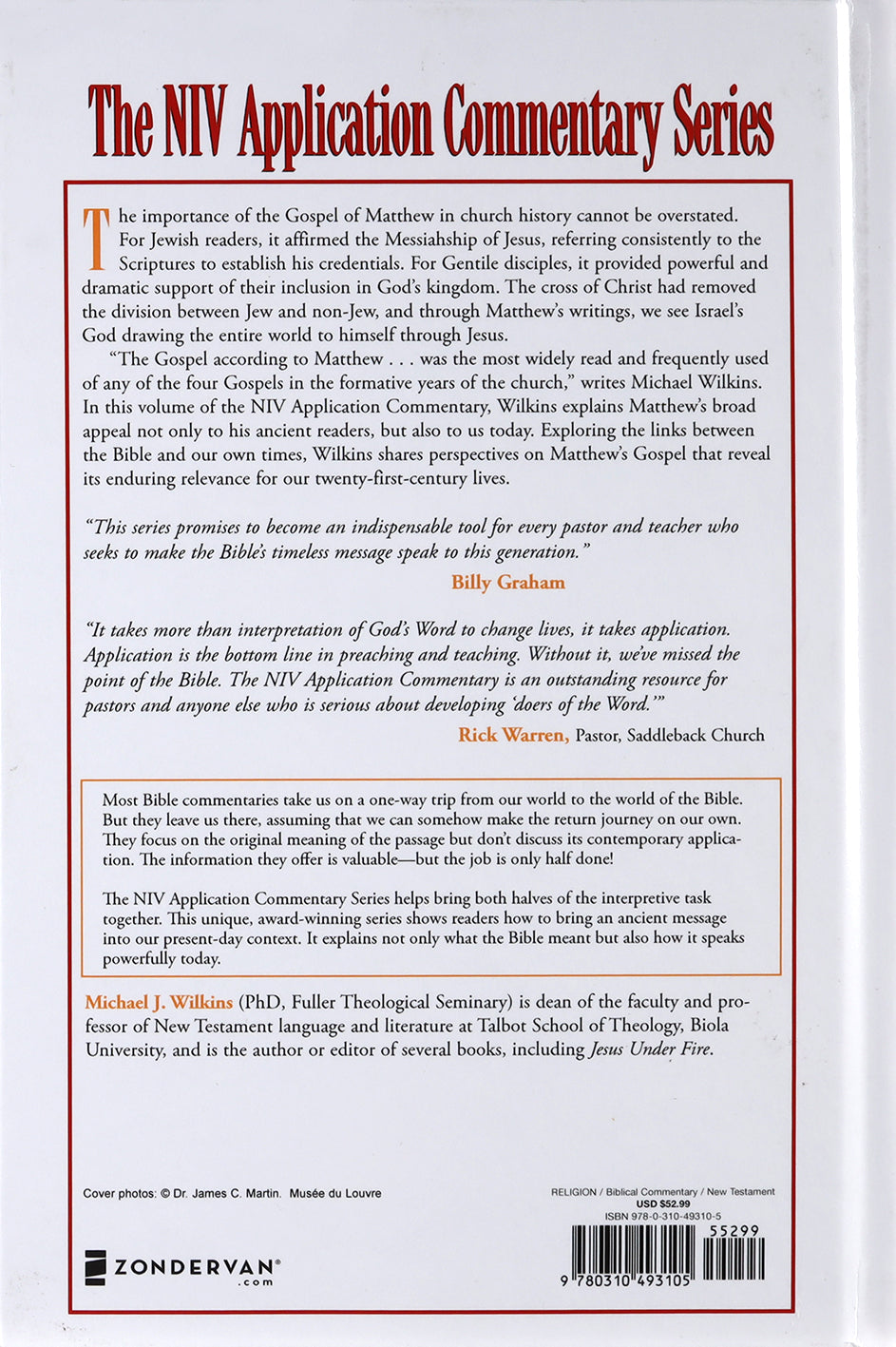 Matthew (Niv Application Commentary Series)