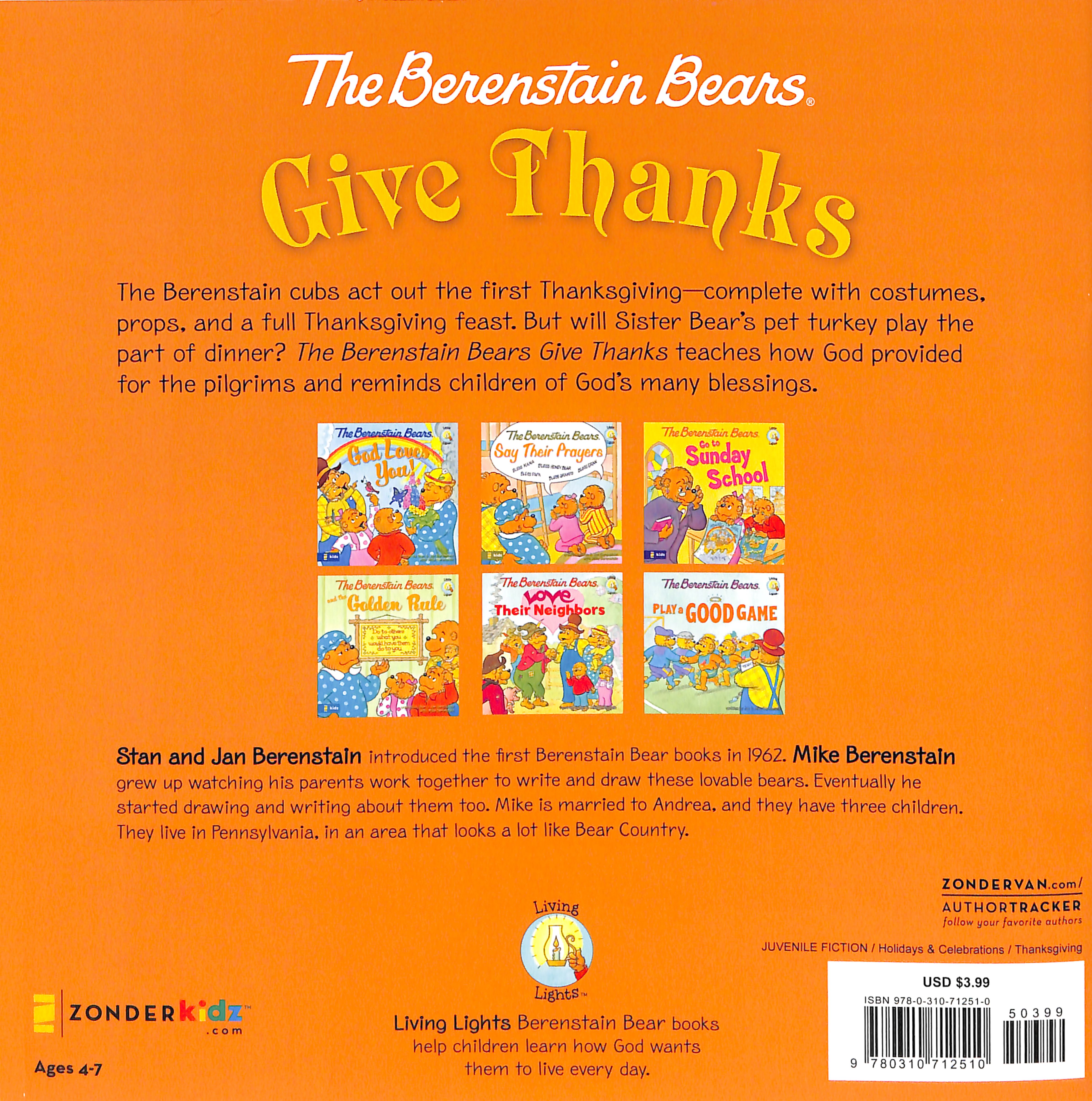 Give Thanks (The Berenstain Bears Series)