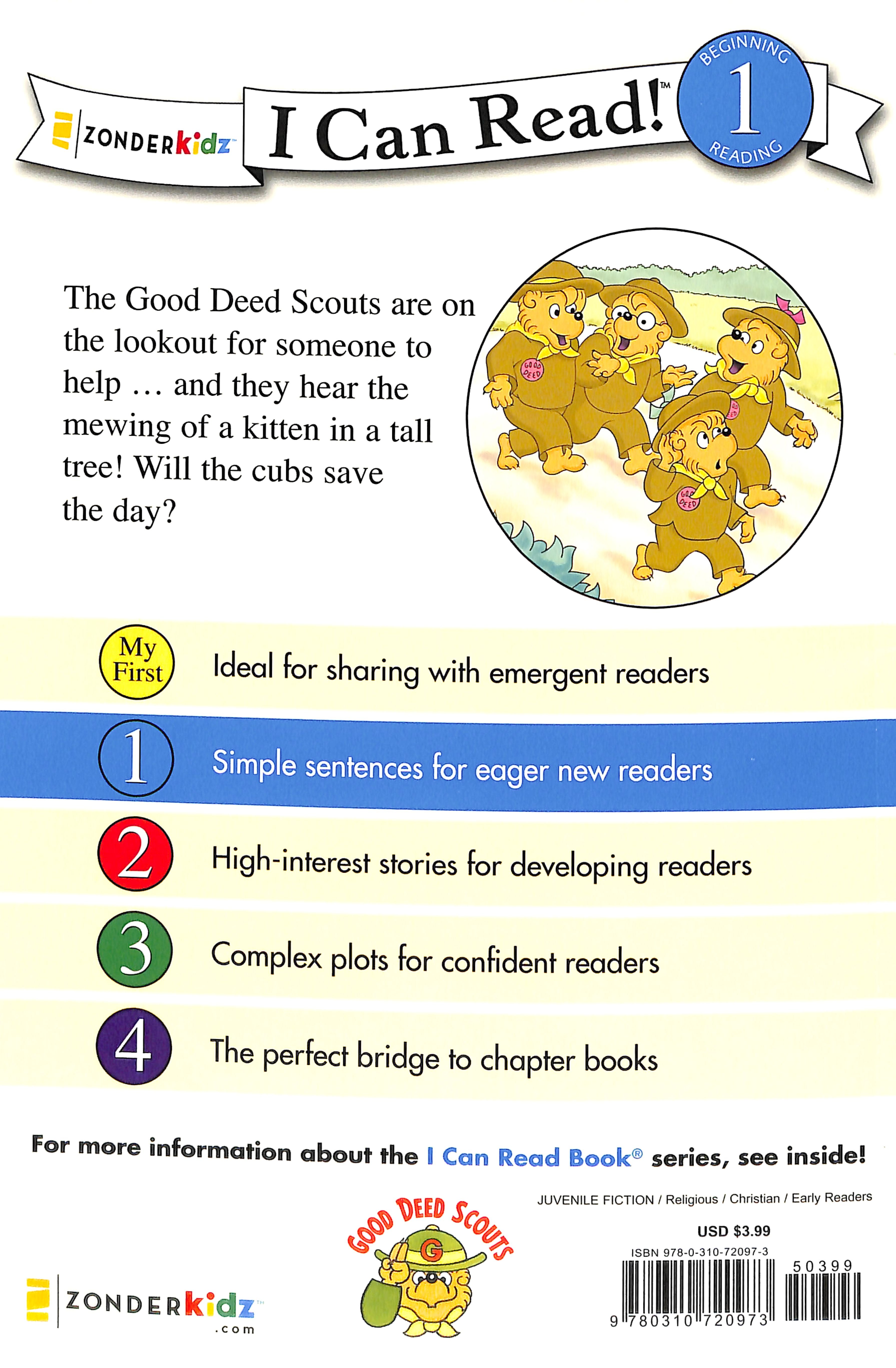 Kitten Rescue (I Can Read!1/berenstain Bears Series)