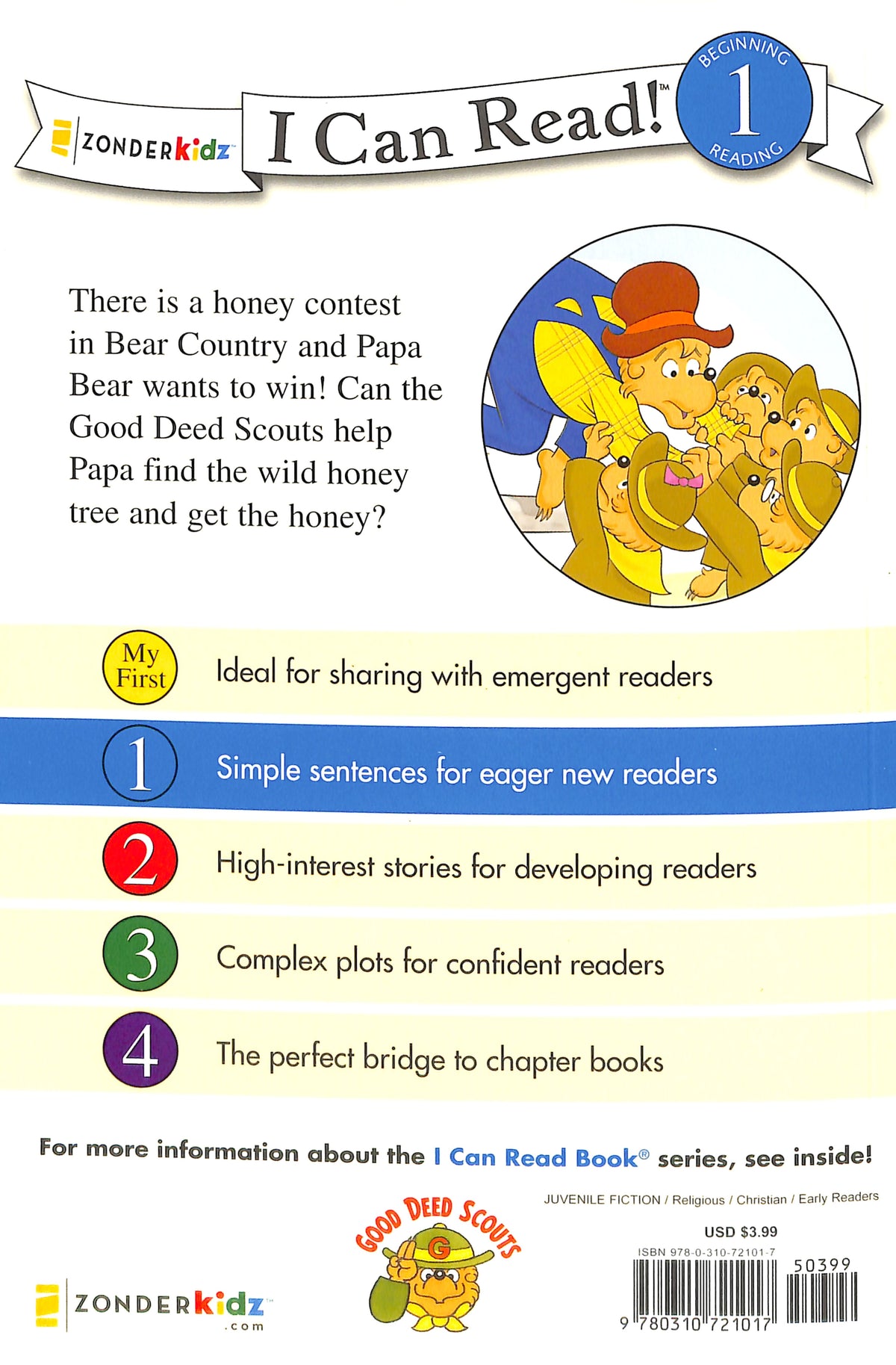 Honey Hunt Helpers (I Can Read!1/berenstain Bears Series)