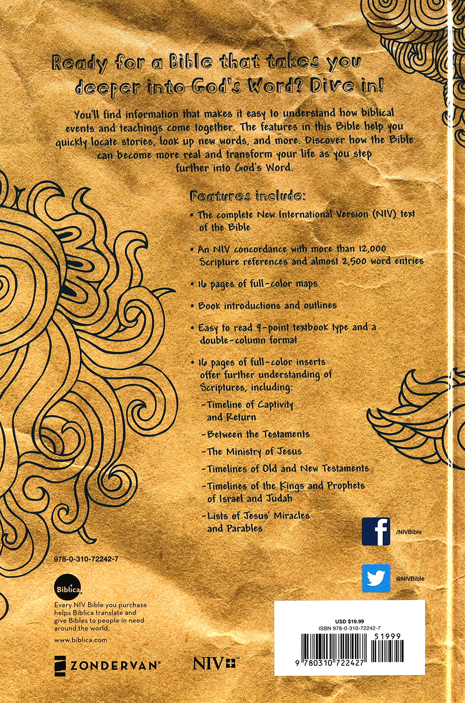 NIV Textbook Bible For Students (Black Letter Edition)