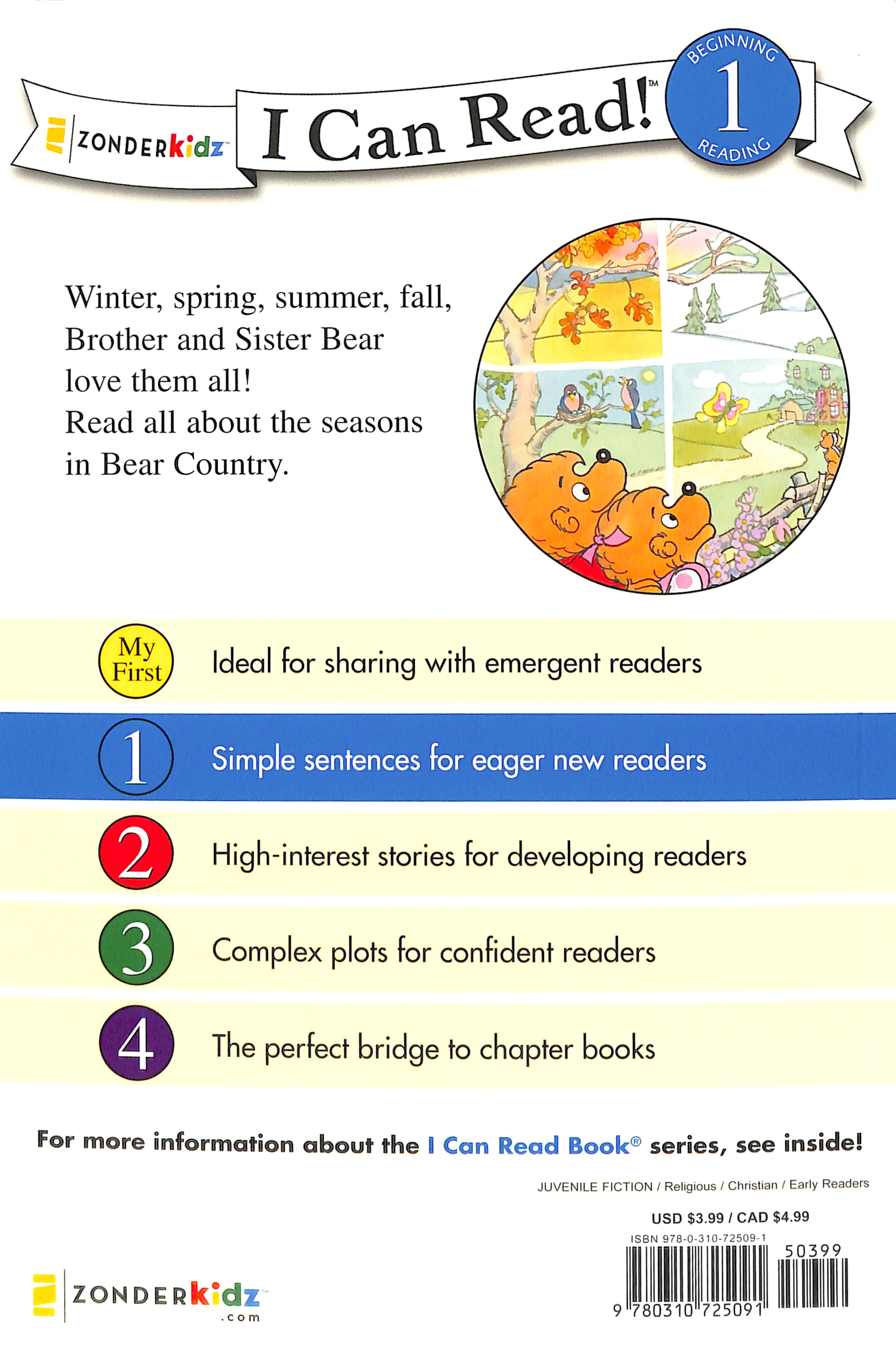 God Made the Seasons (I Can Read!1/berenstain Bears Series)