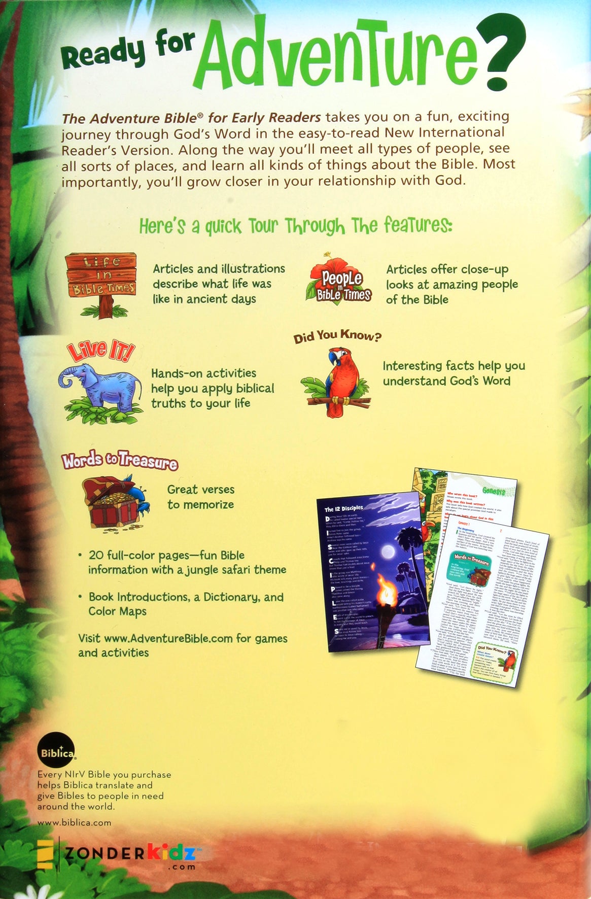 NIRV Adventure Bible For Early Readers (Black Letter Edition)