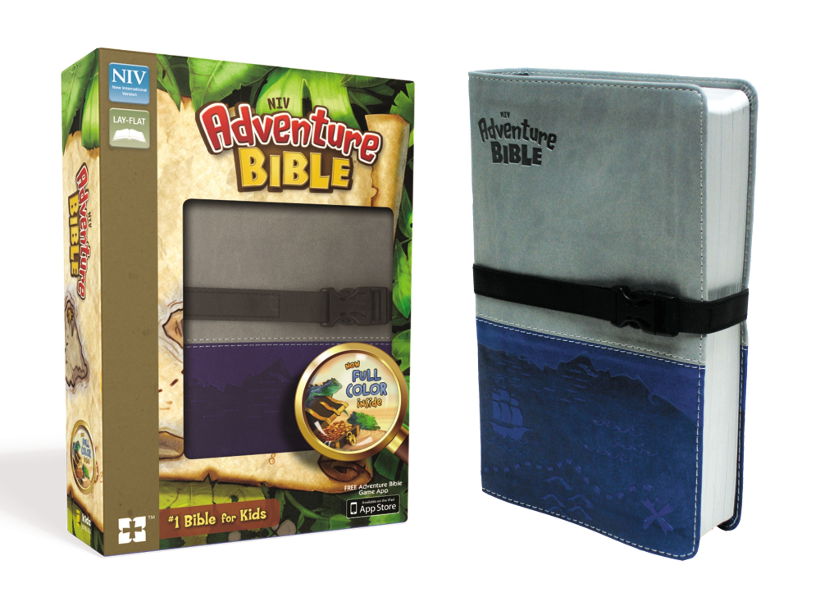 NIV Adventure Bible Gray Blue Clip Closure (Black Letter Edition)