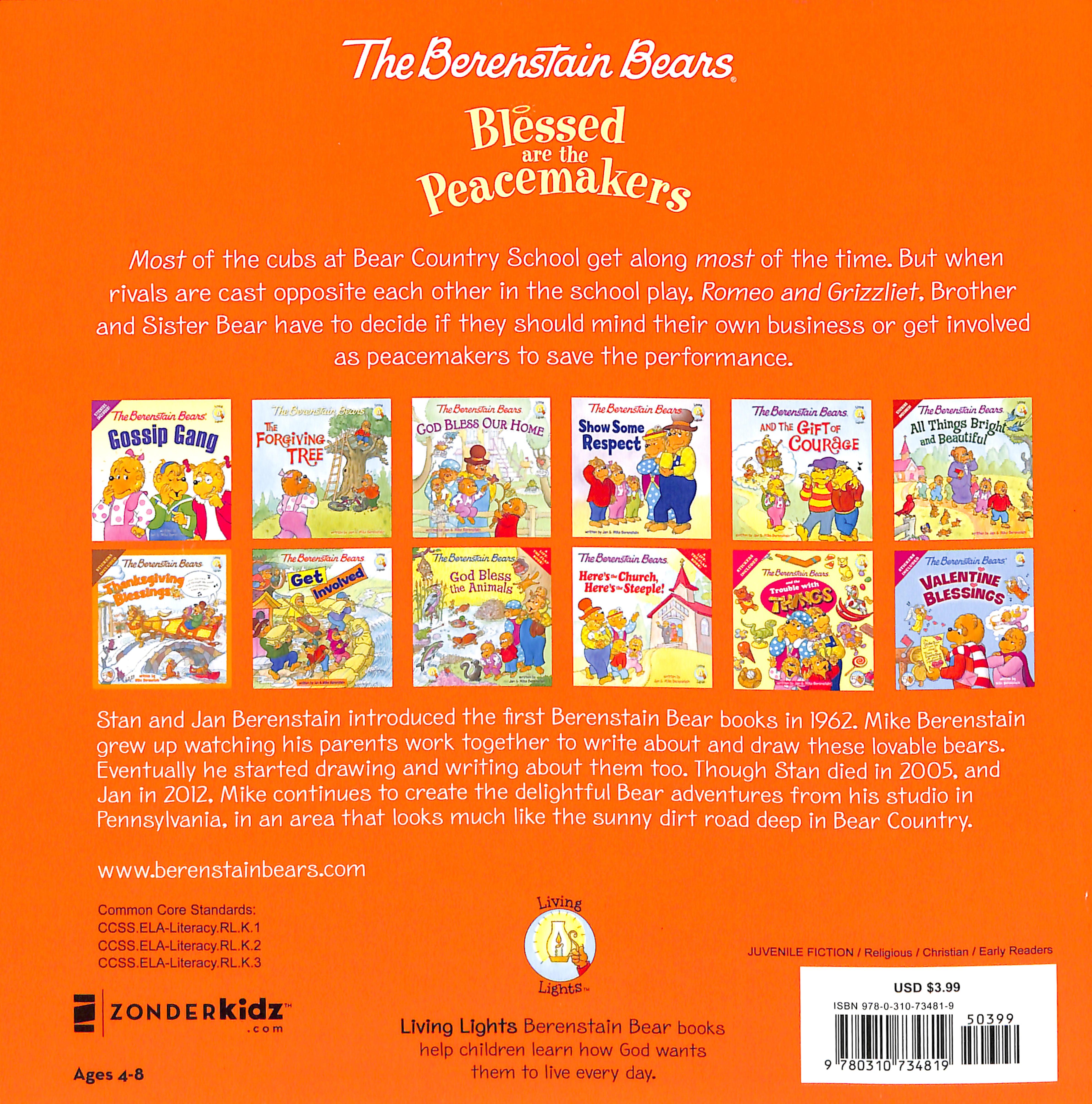 Blessed Are the Peacemakers (The Berenstain Bears Series)