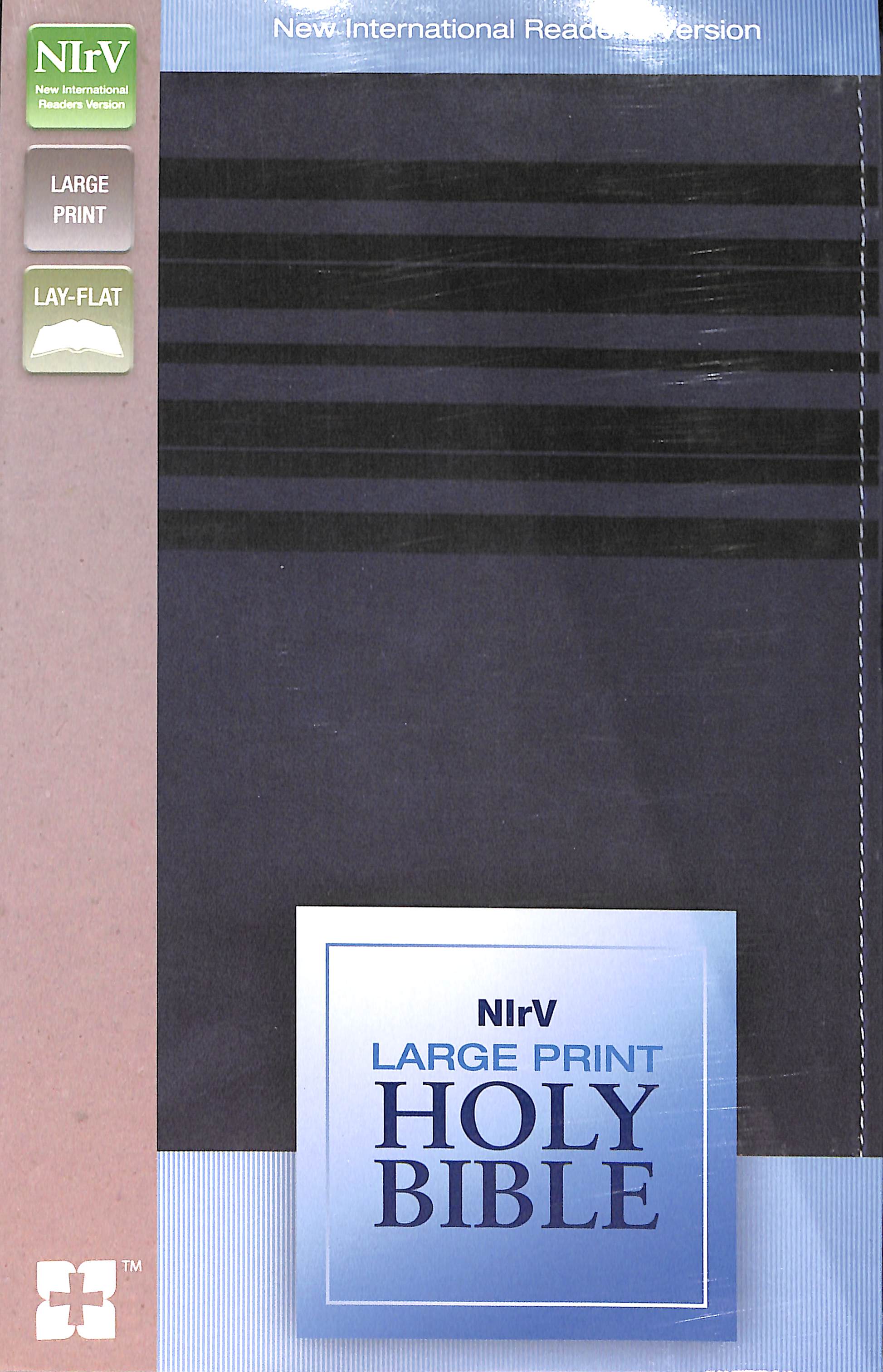 NIRV Large Print Holy Bible Slate Blue (Black Letter Edition)
