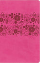 NIRV Large Print Holy Bible Pink Flowers (Black Letter Edition)