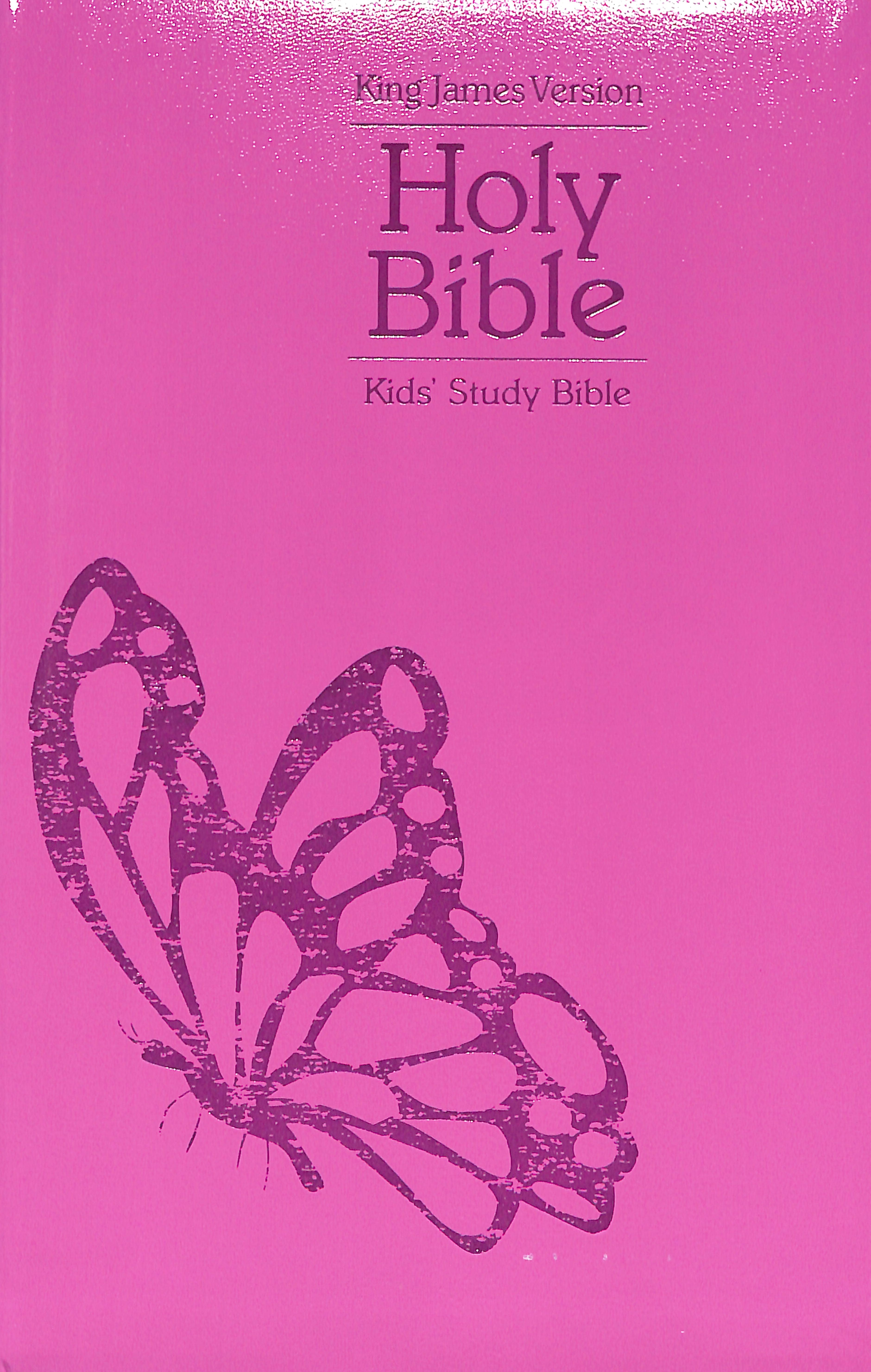 KJV Kids' Study Bible Fuchsia Butterfly (Black Letter Edition)