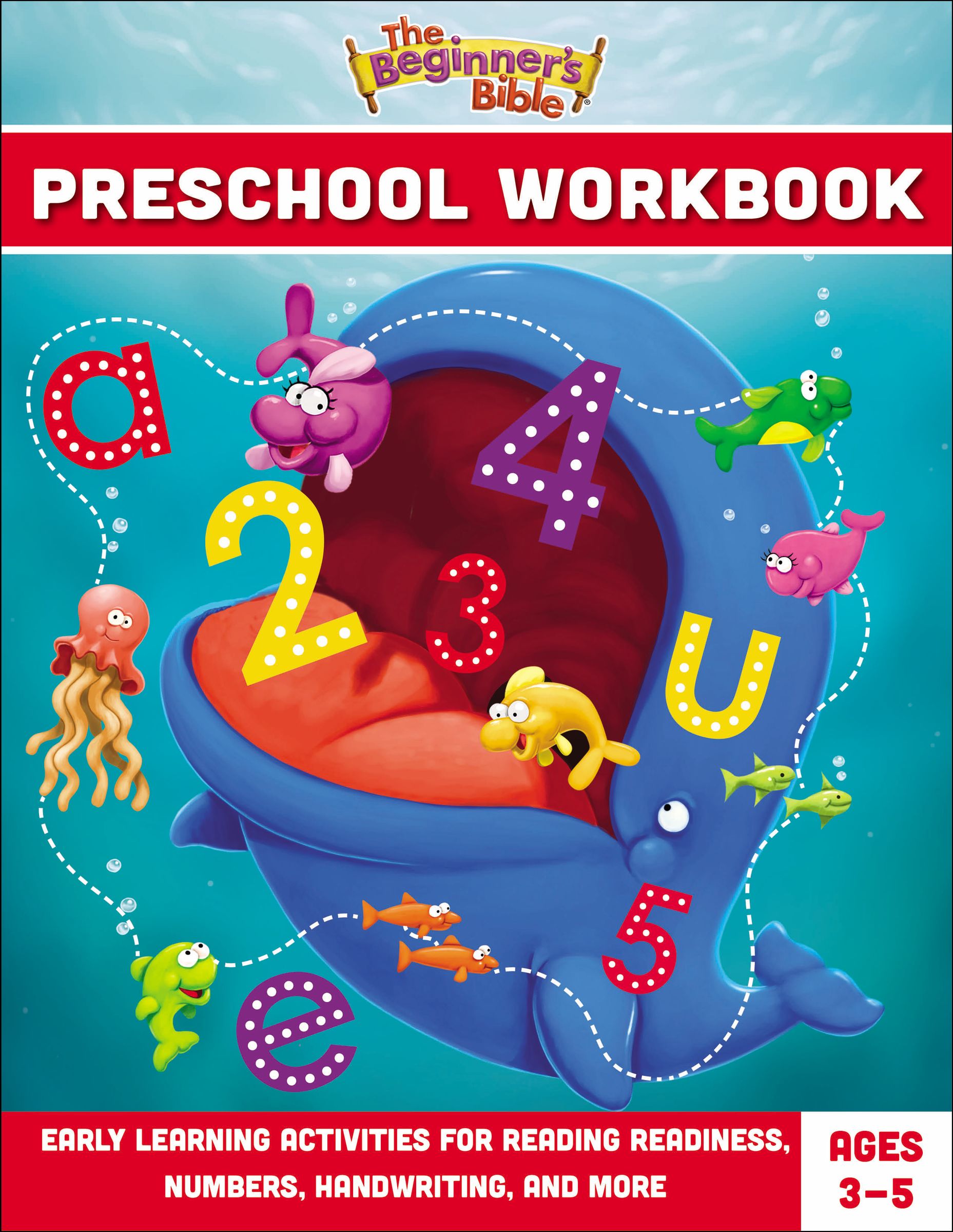 Beginner's Bible Preschool Workbook, The: Early Learning Activities For Reading Readiness, Numbers, Handwriting, and More (Beginner's Bible Series)