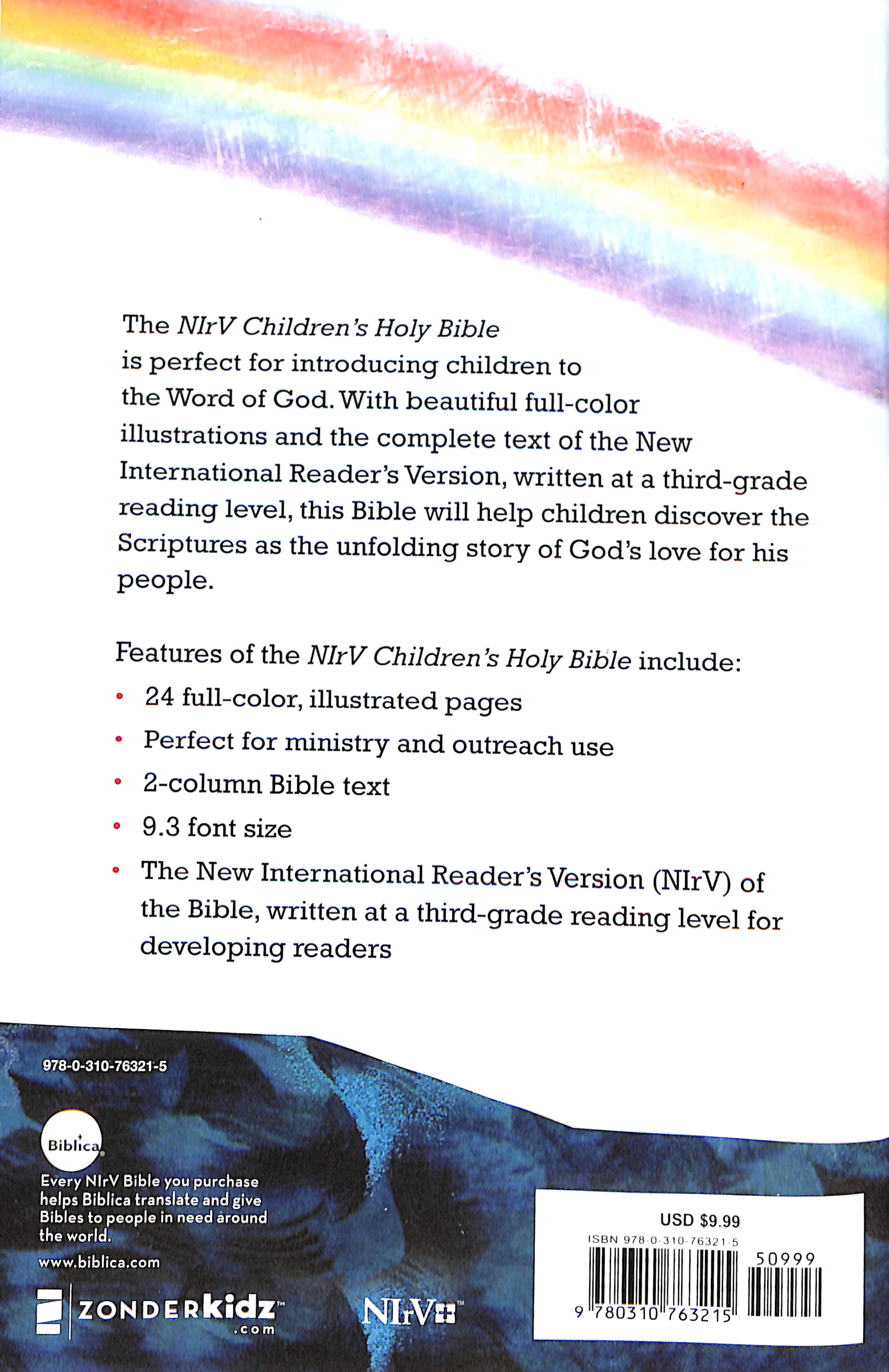 NIRV Children's Holy Bible (Black Letter Edition)