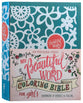 NIV Beautiful Word Coloring Bible For Girls Teal (Black Letter Edition)