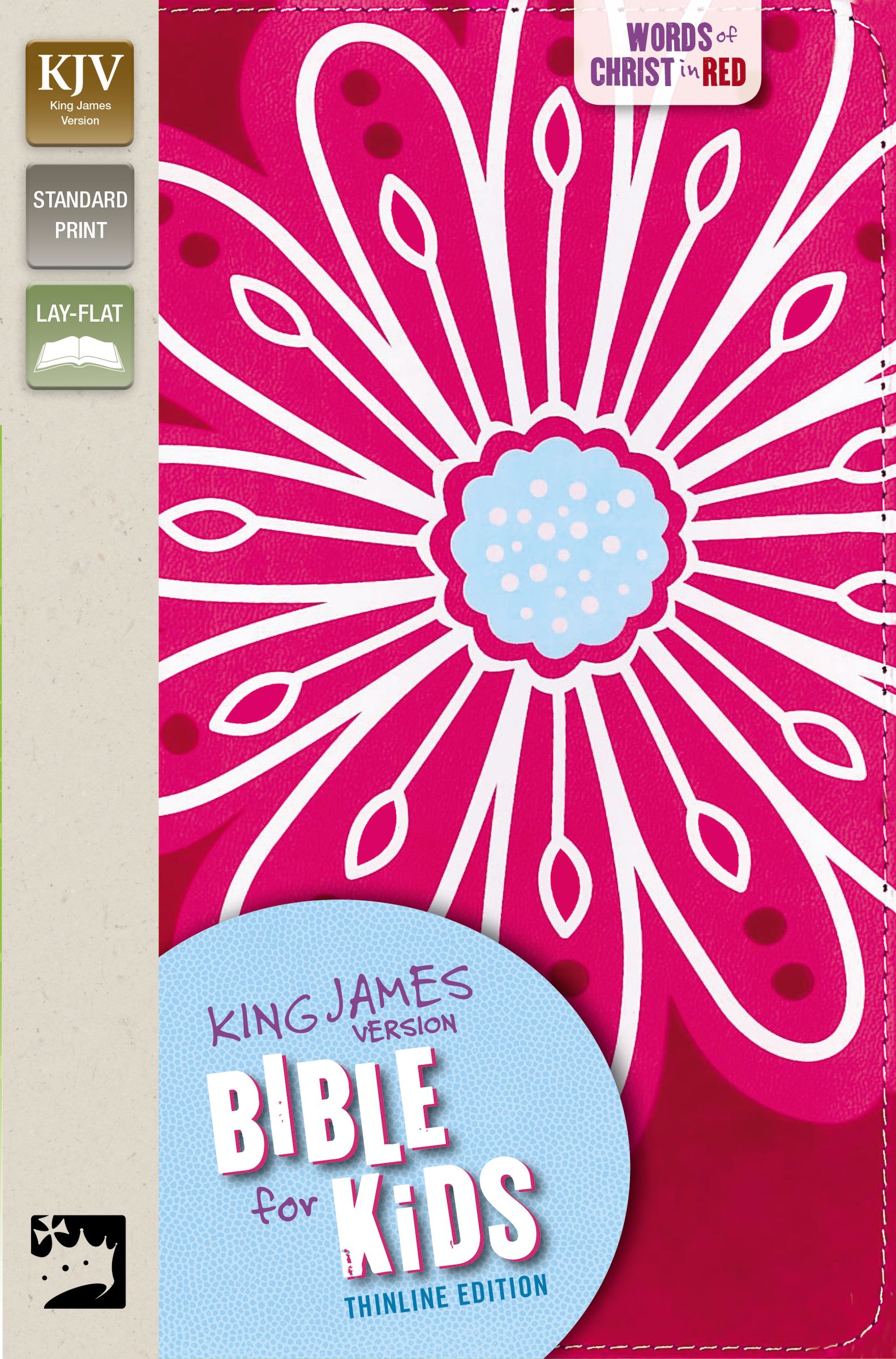 KJV Bible For Kids Pink Thinline Edition (Red Letter Edition)