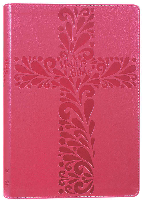 NIV Bible For Kids Large Print Pink (Red Letter Edition)