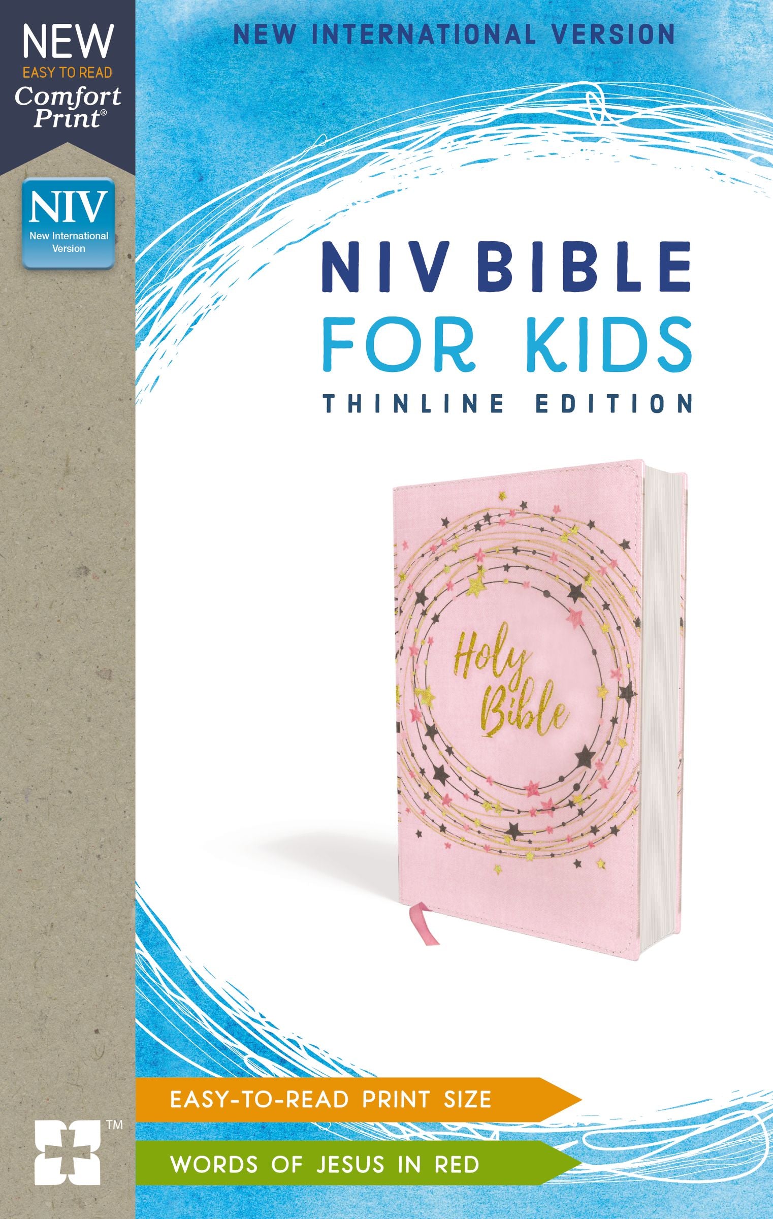 NIV Bible For Kids Thinline Pink/Gold (Red Letter Edition)