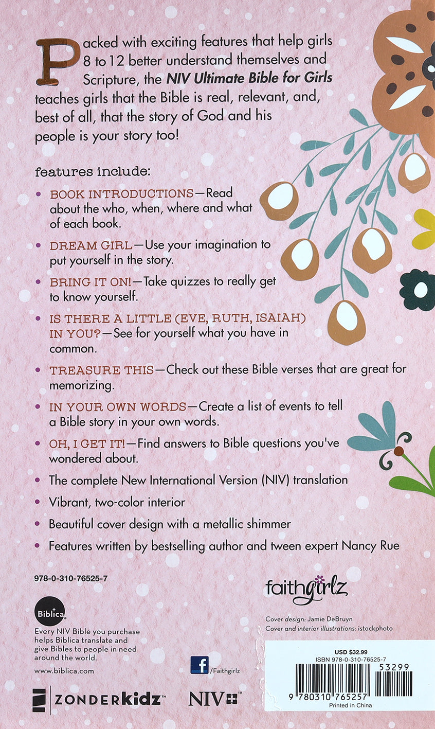 NIV Ultimate Bible For Girls (Faithgirlz! Series)