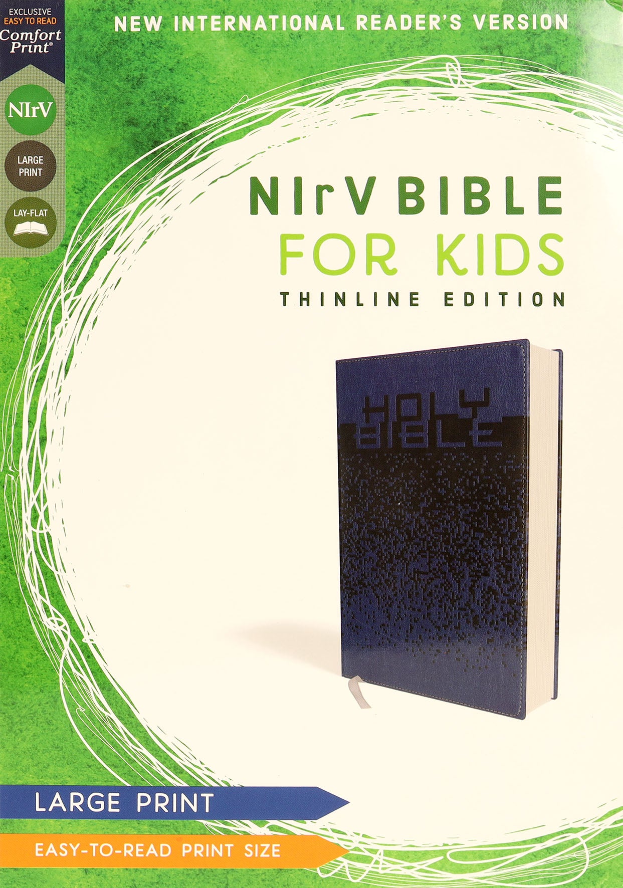 NIRV Bible For Kids Large Print Blue (Red Letter Edition)
