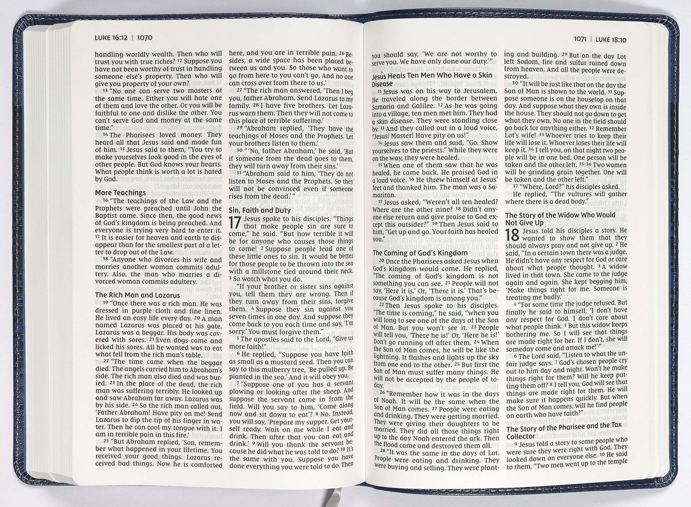 NIRV Bible For Kids Large Print Blue (Red Letter Edition)