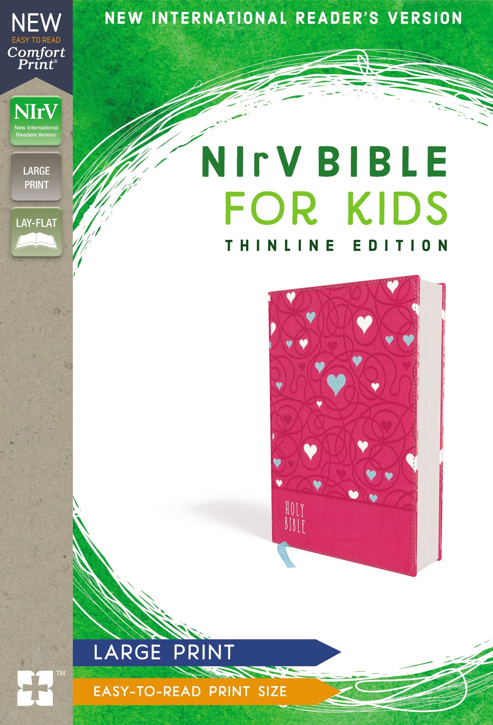 NIRV Bible For Kids Large Print Pink (Black Letter Edition)