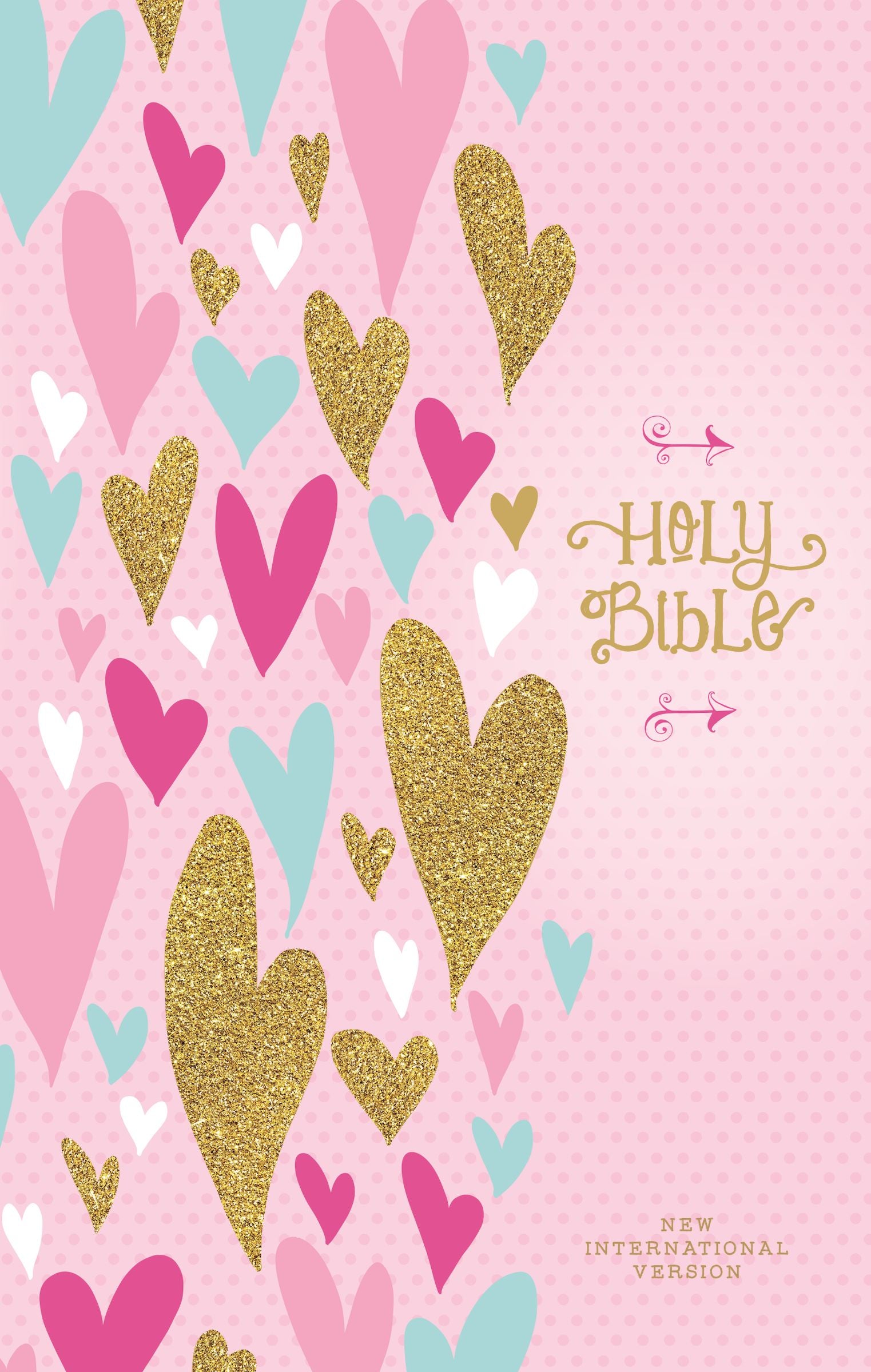 NIV Heart of Gold Holy Bible (Red Letter Edition)