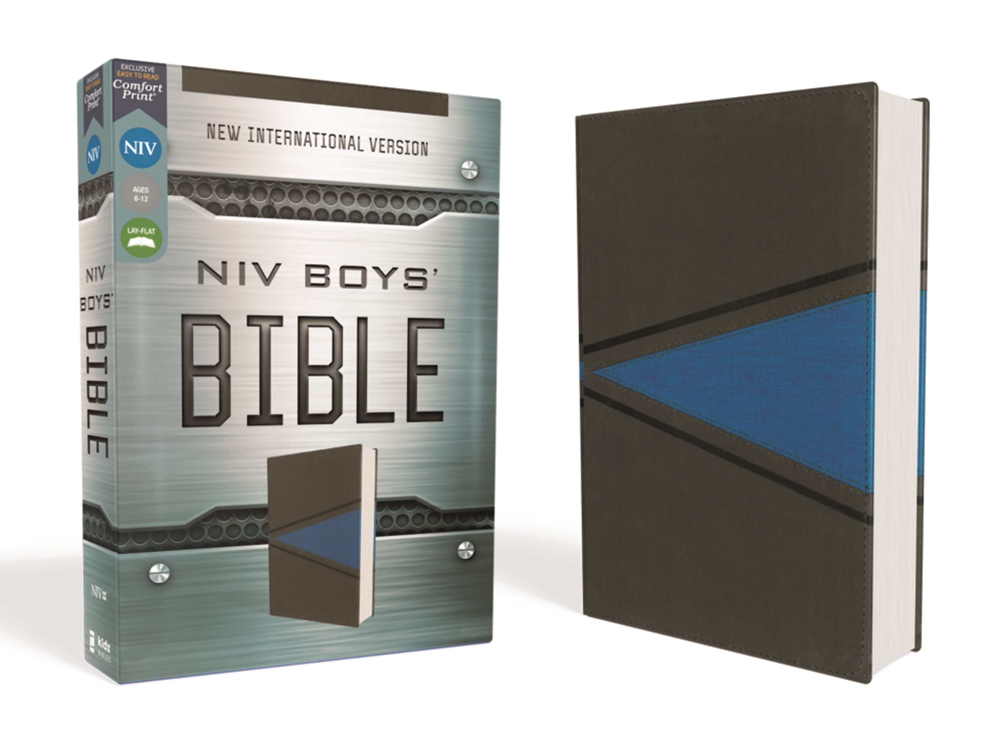NIV Boys Bible Gray/Blue