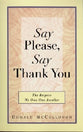 Say Please, Say Thank You