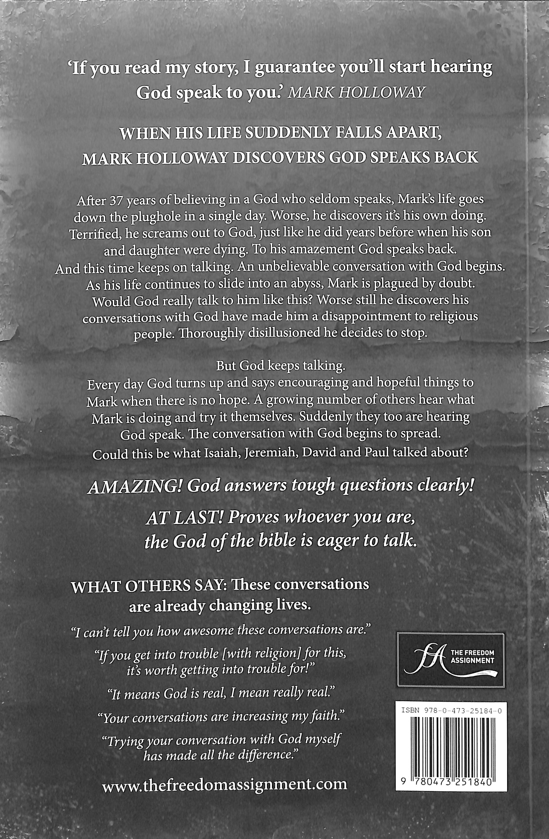 The Freedom Diaries: God Speaks Back