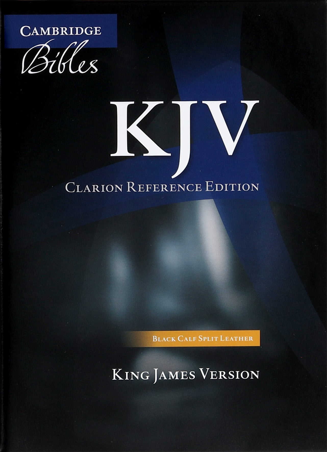 KJV Clarion Reference Black Calf Split