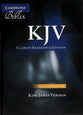 KJV Clarion Reference Black Calf Split