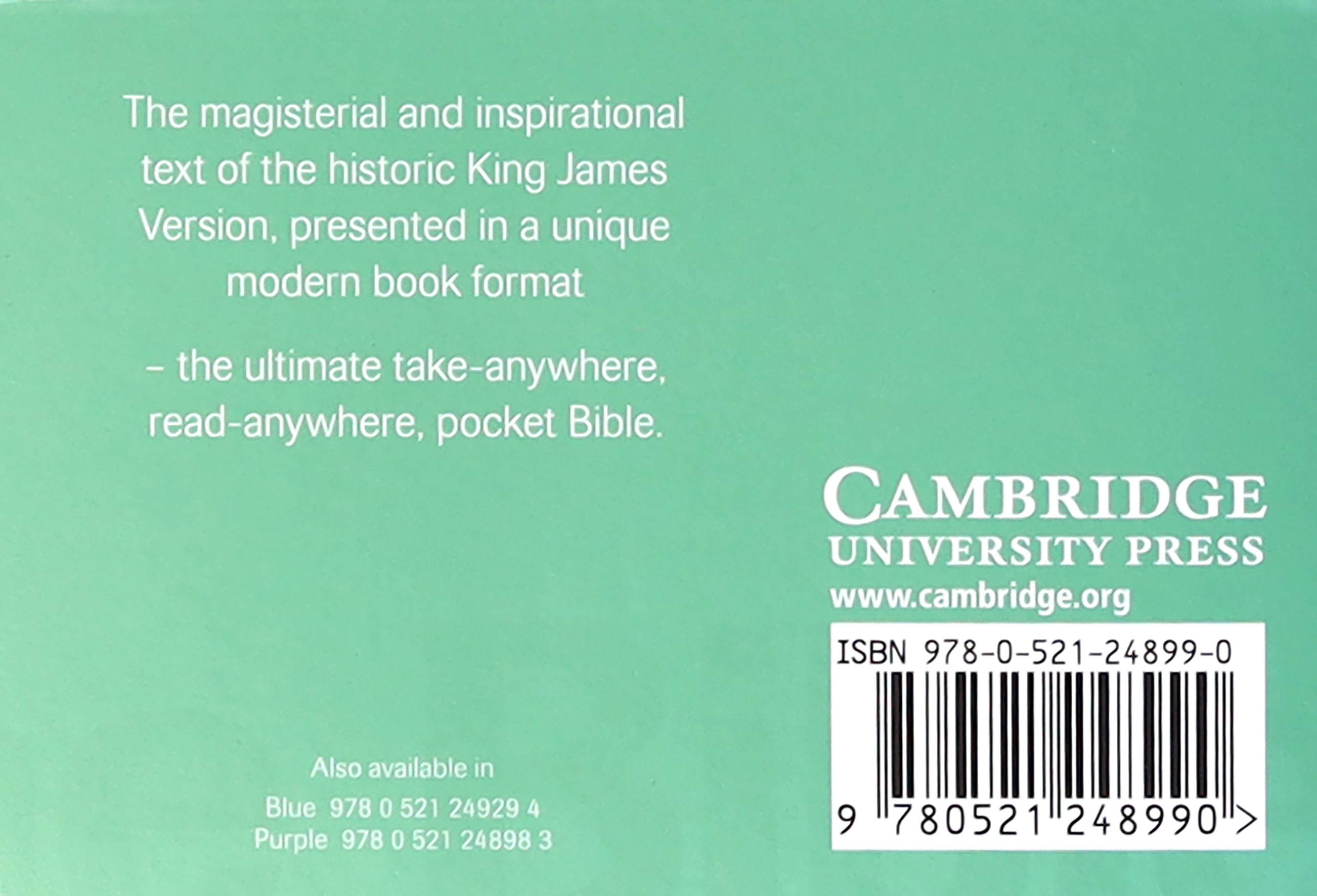 KJV Transetto Text Green