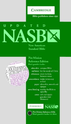 NASB Pitt Minion Reference Bible Black (Red Letter Edition)