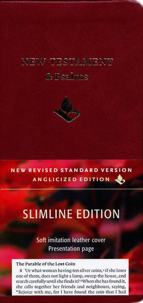NRSV Slimline New Testament and Psalms Anglicized Edition Burgundy