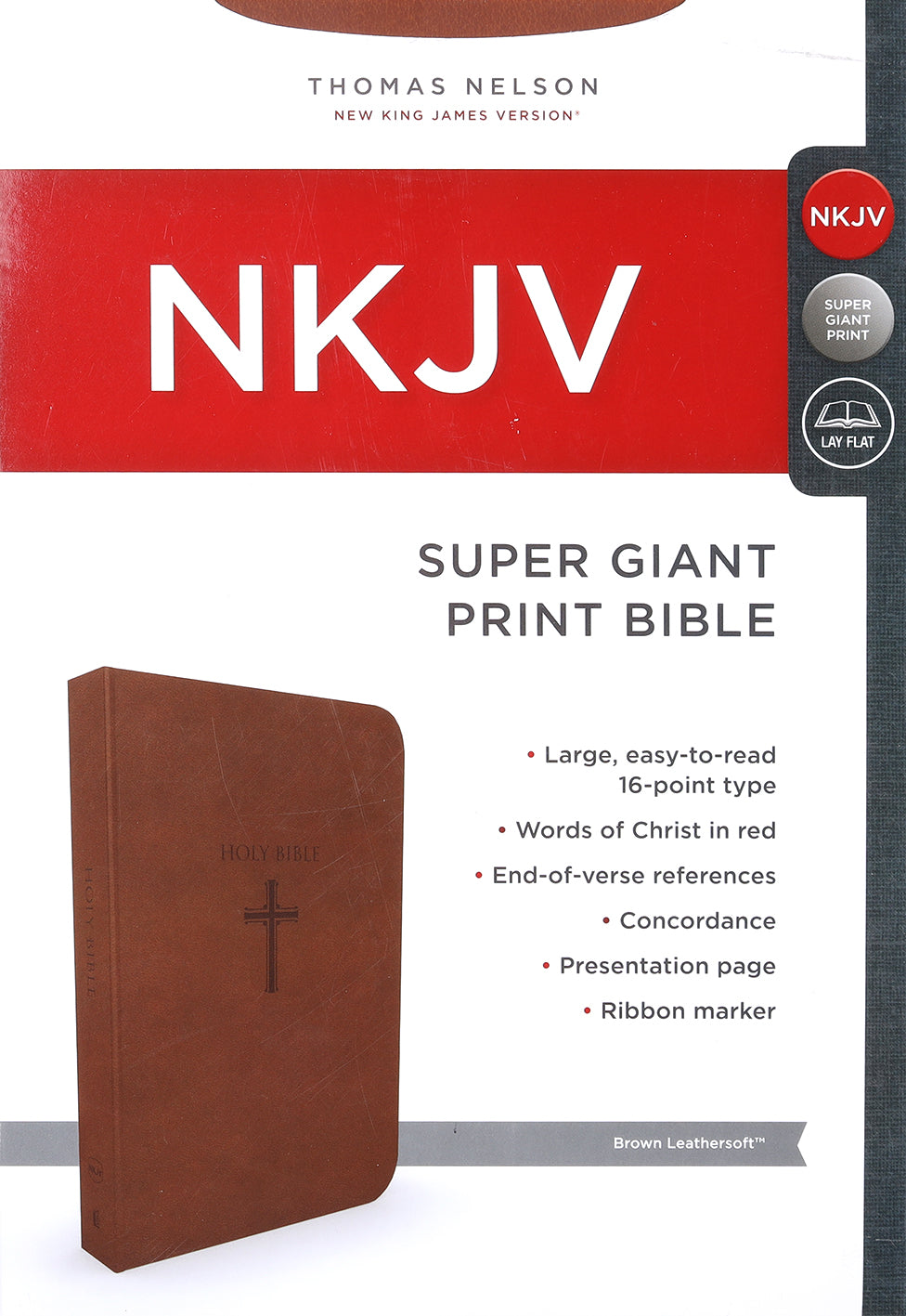 NKJV Holy Bible Super Giant Print (Red Letter Edition)