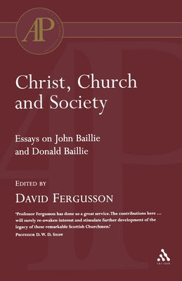 Christ, Church, and Society