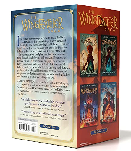 Wingfeather Saga Boxed Set: On the Edge of the Dark Sea of Darkness/North! or Be Eaten/The Monster in the Hollows/The Warden and the Wolf King (#1-4 in Wingfeather Saga Series)