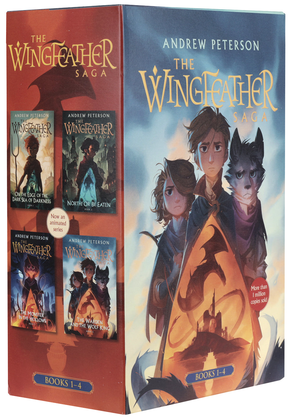 Wingfeather Saga Boxed Set: On the Edge of the Dark Sea of Darkness/North! or Be Eaten/The Monster in the Hollows/The Warden and the Wolf King (#1-4 in Wingfeather Saga Series)